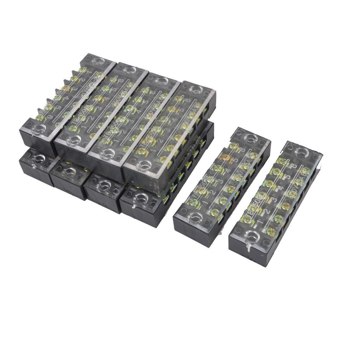 10pcs TB-1506 Two Row 6 Position Terminal Blocks Replacement 600V 15A