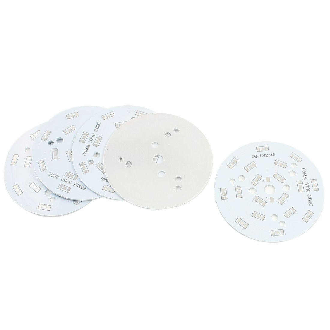 5Pcs 65mm Circle Aluminum PCB Circuit Board for 18 x 1/2W 5730 SMD LED