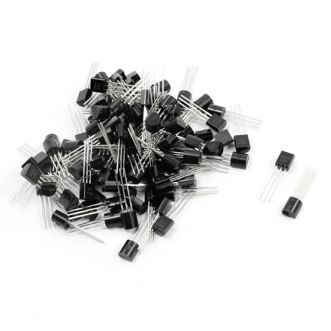 100PCS Electric Component S9014 50V 100mA 3Pin TO-92 NPN Transistor