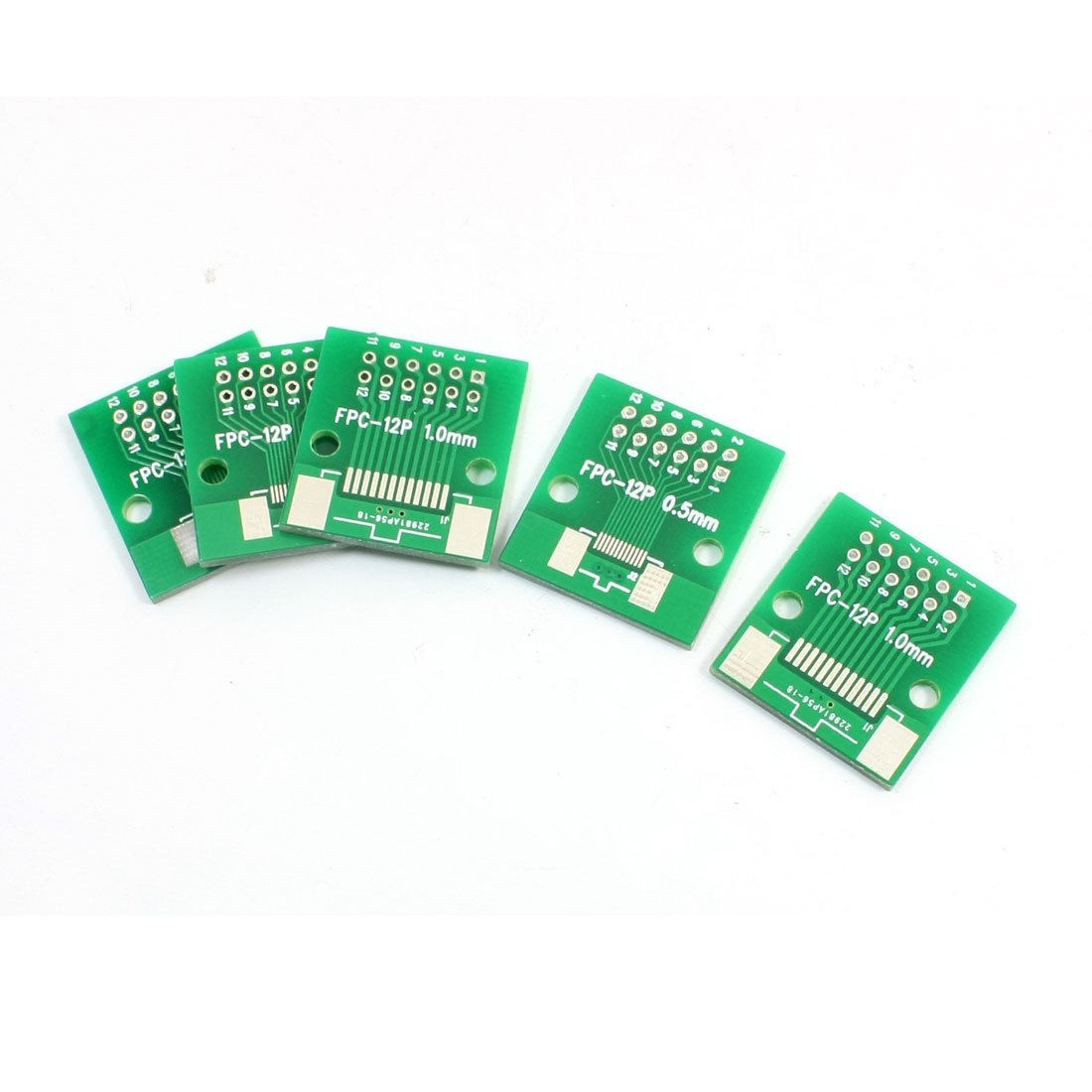 5 Pcs SMD FPC12 0.5mm to 1mm Pitch IC PCB Adapter Plate Converter Board