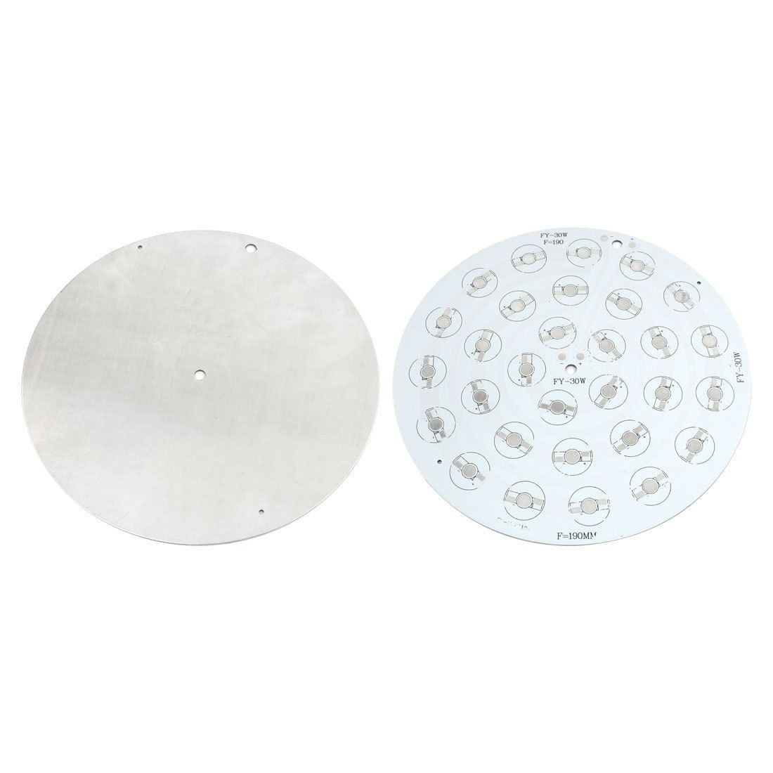 2Pcs 30 x 1W 3W LED High Power Circle Aluminum PCB Circuit Board 190mm Diameter