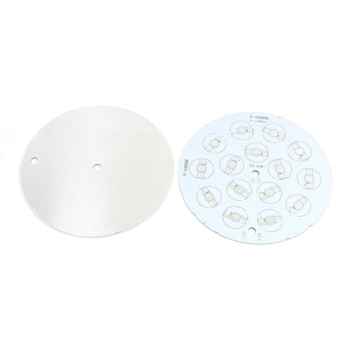 2Pcs 128mm Circle Aluminum PCB Circuit Board for 15 x 1W 3W 5W LED in Series