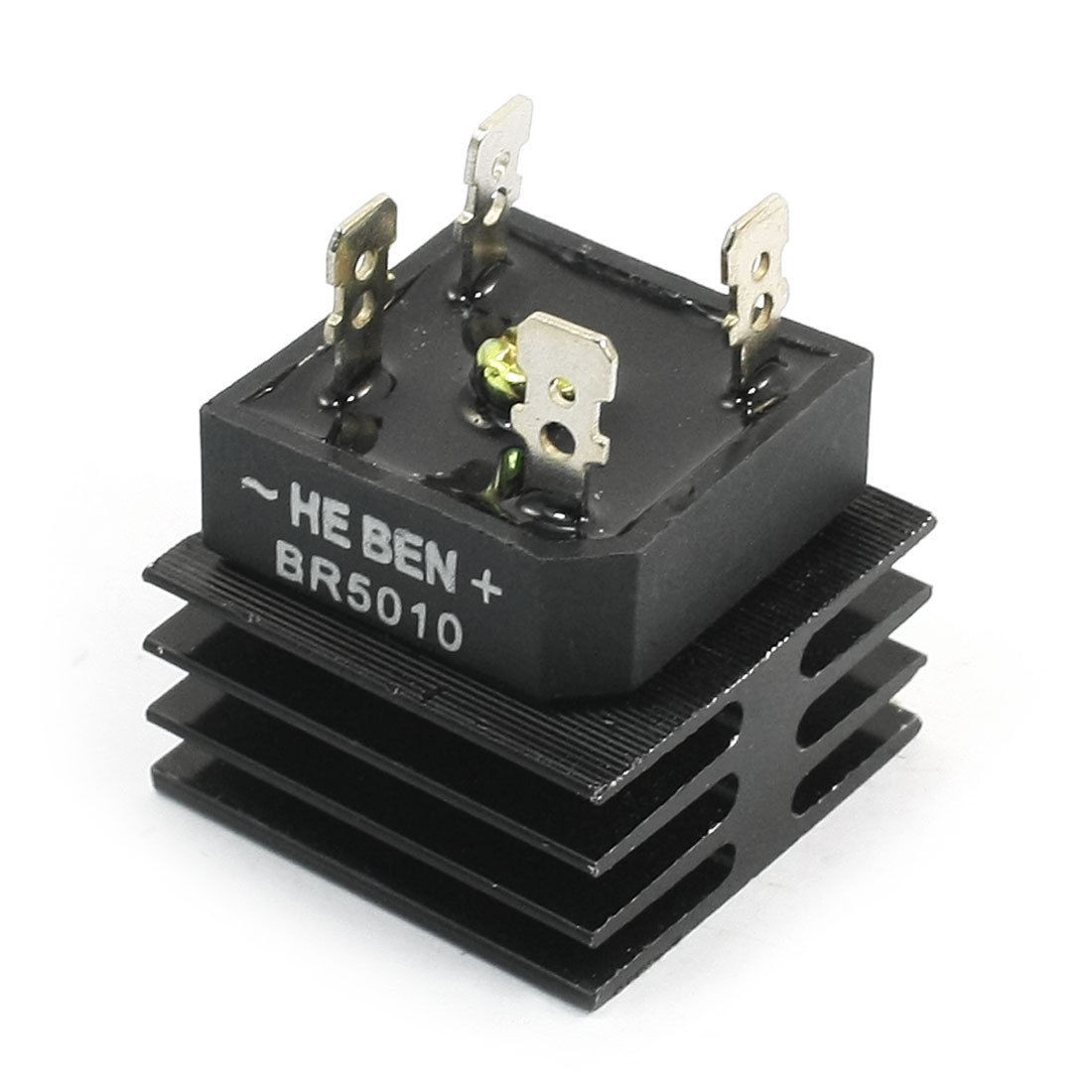 BR5010 1000V 50A Single Phase Semi-Conductor Bridge Rectifier w Heatsink