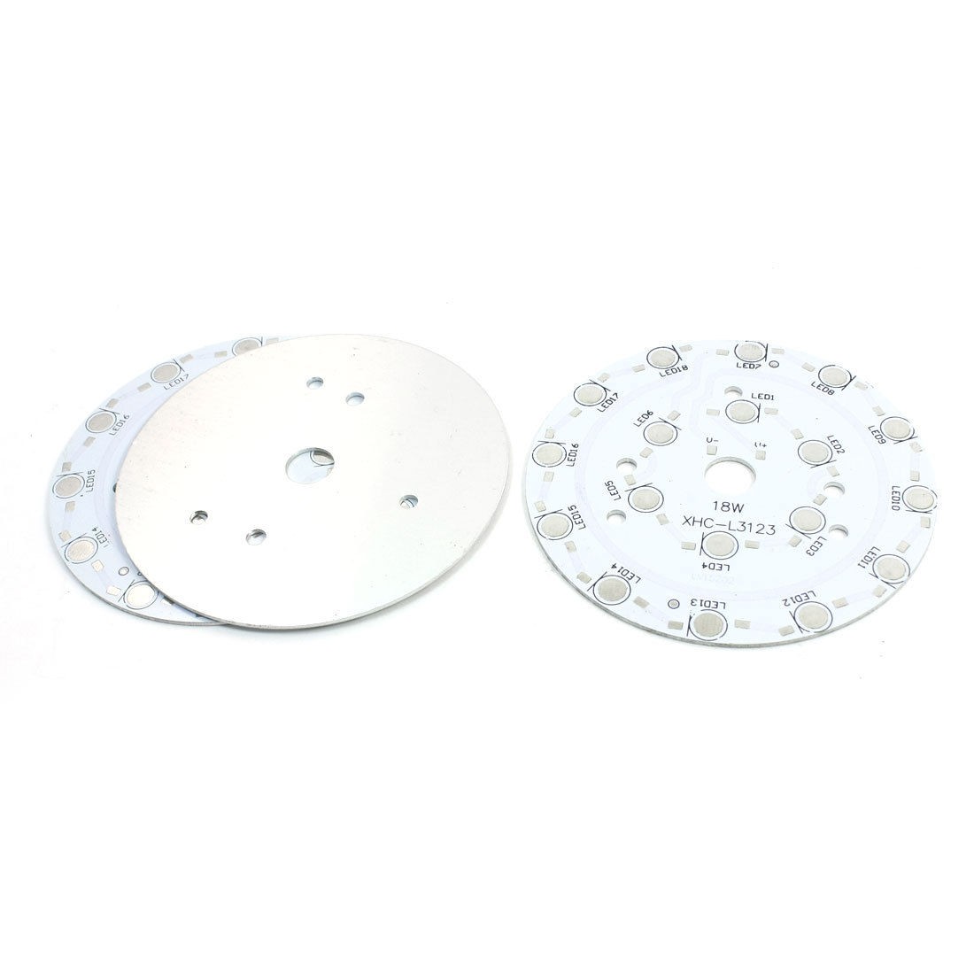 3Pcs 90mm Circle Aluminum PCB Circuit Board for 18 x 1W 3W LED in Series
