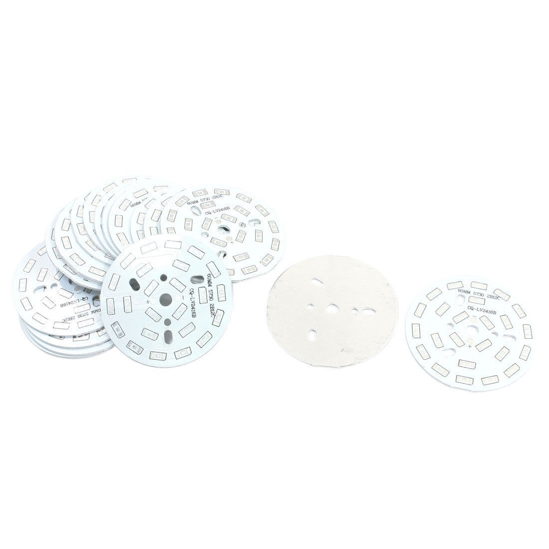 20Pcs 60mm Circle Aluminum PCB Circuit Board for 24 x 1/2W 5730 SMD LED