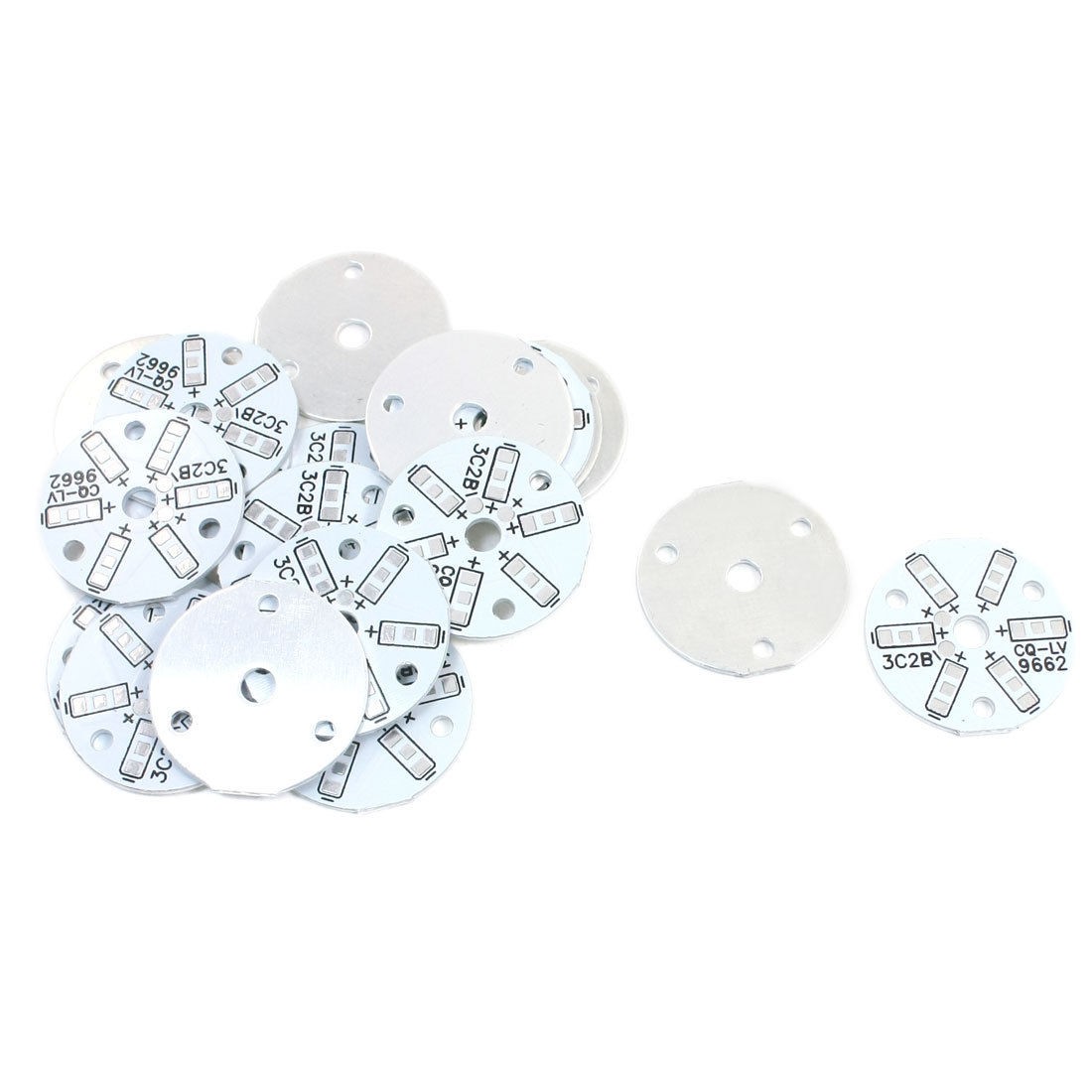 20Pcs 32mm Circle Aluminum PCB Circuit Board for 6 x 1/2W 5730 SMD LED