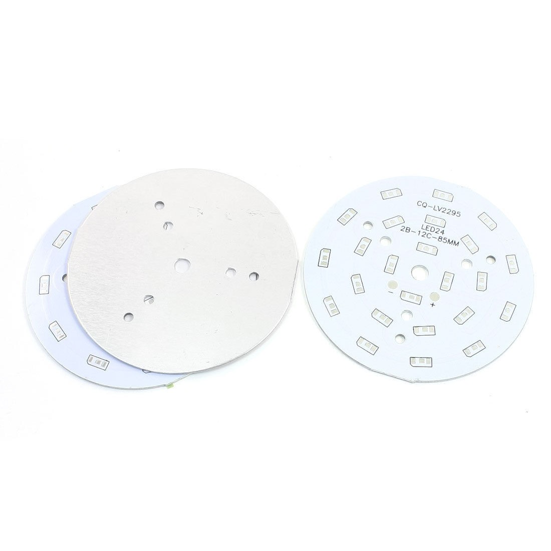 3Pcs 85mm Circle Aluminum PCB Circuit Board for 24 x 1/2W 5730 SMD LED In Series