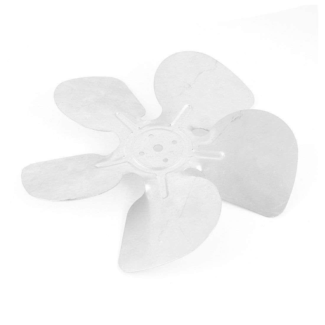 8" White Shaded Pole Motor Aluminum Hubless Fan Blades Replacement