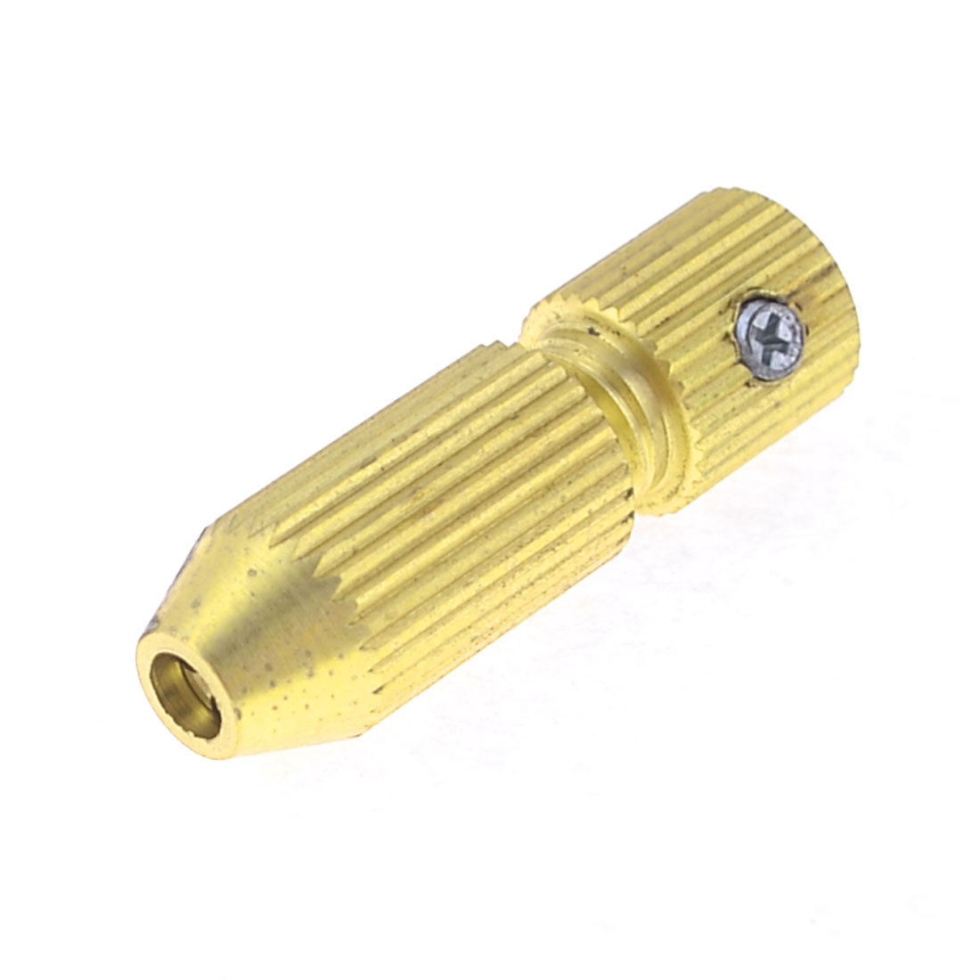 Gold Tone Brass 3.17mm 1/8" Motor Shaft Mini Electric Drill Chuck Clamp