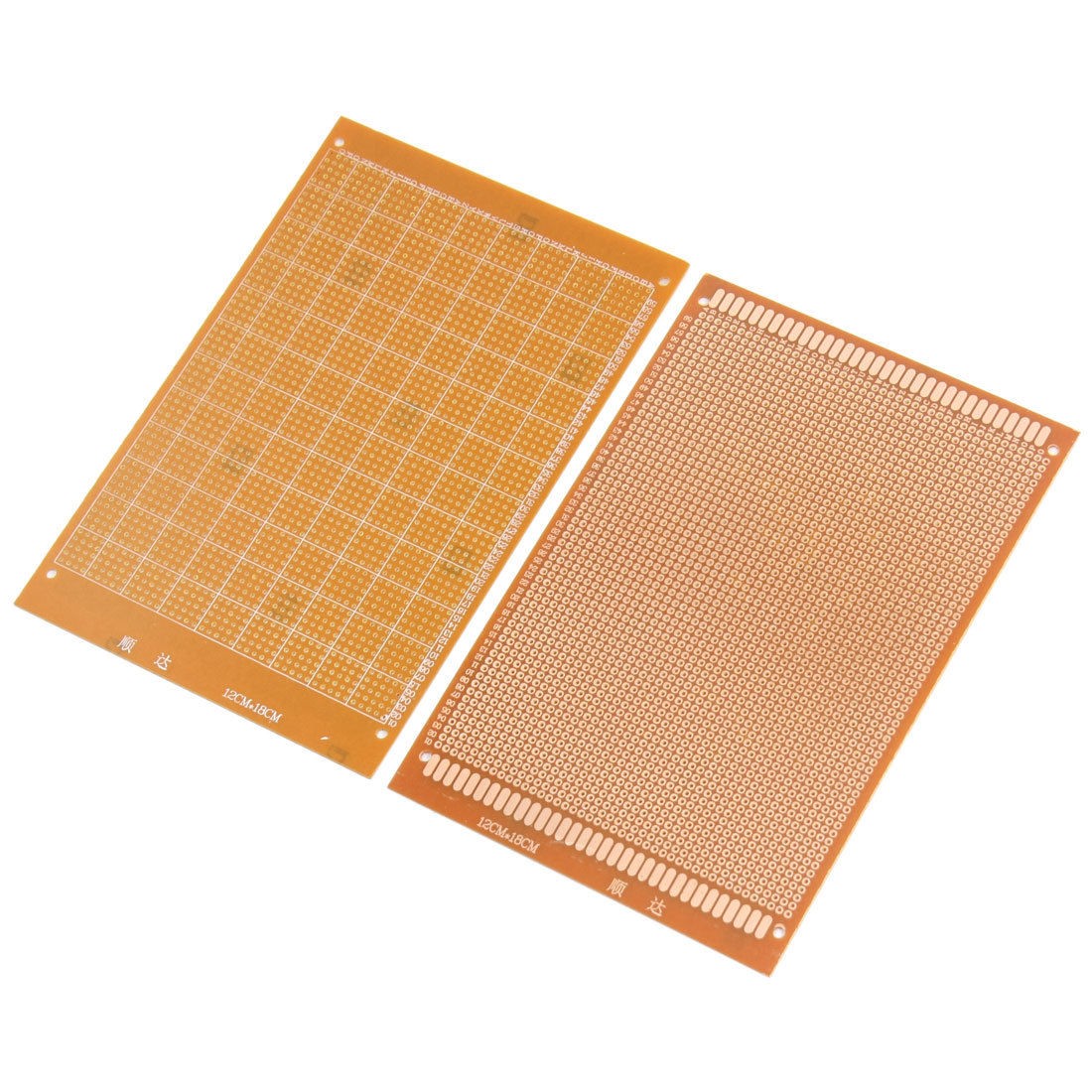 2pcs DIY FR-4 Universal Prototype Solderable PCB Circuit Board 12 x 18cm