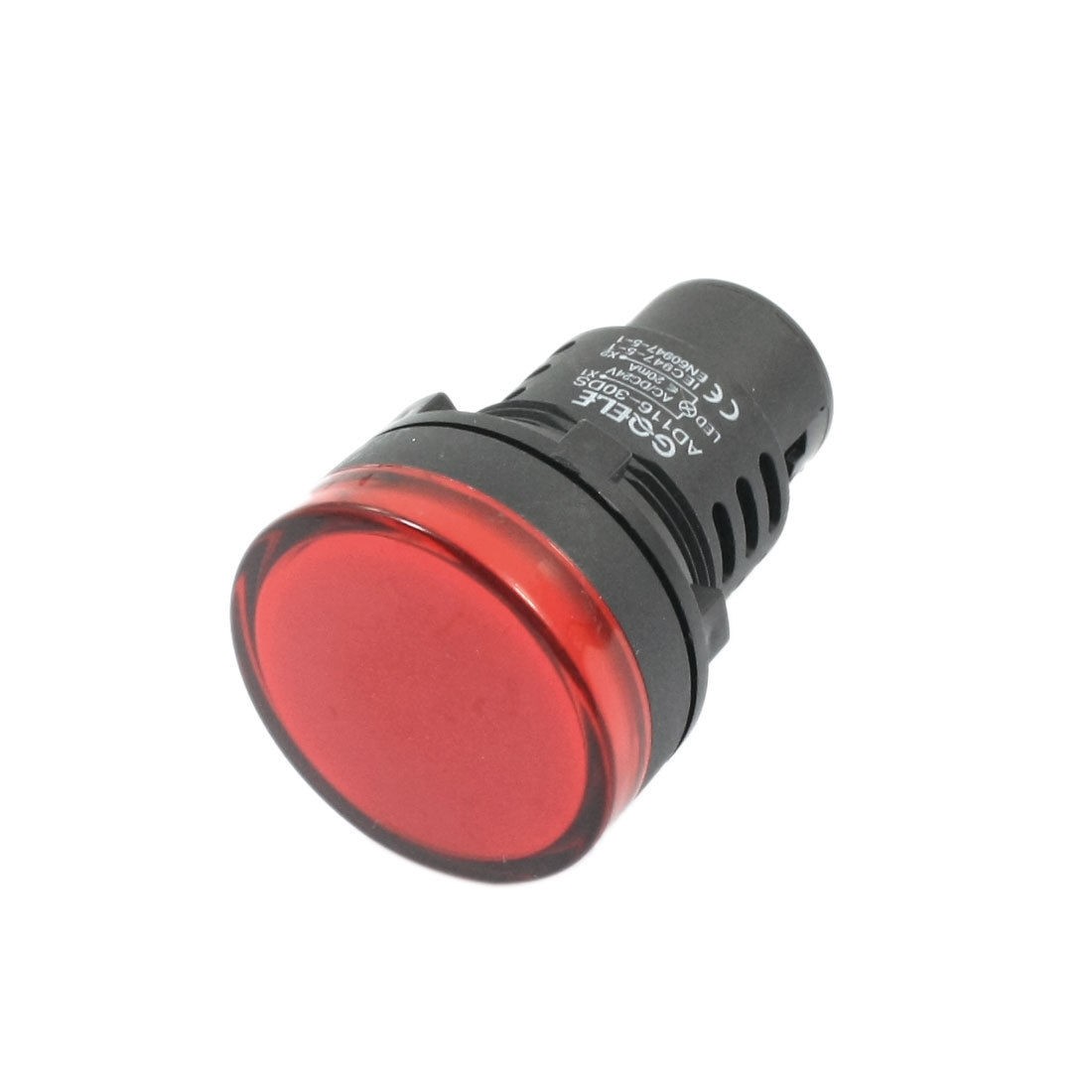 AD116-30DS AC/DC24V 20mA 30mm Dia Mounting Red LED Signal Lamp Light