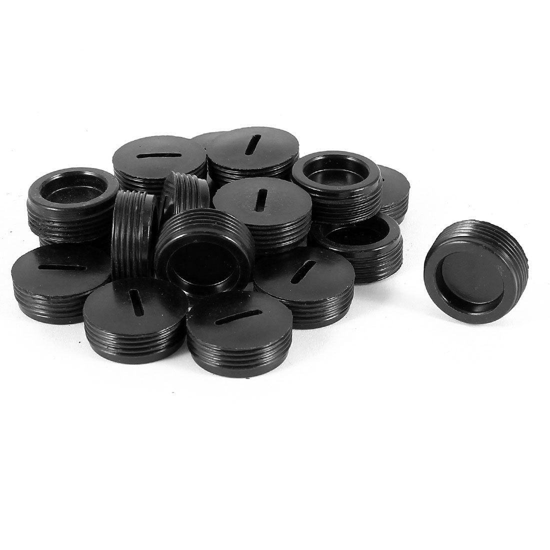 20 Pcs Replaceable 18.5mm Dia Screw Motor Carbon Brush Holder Cap Cover