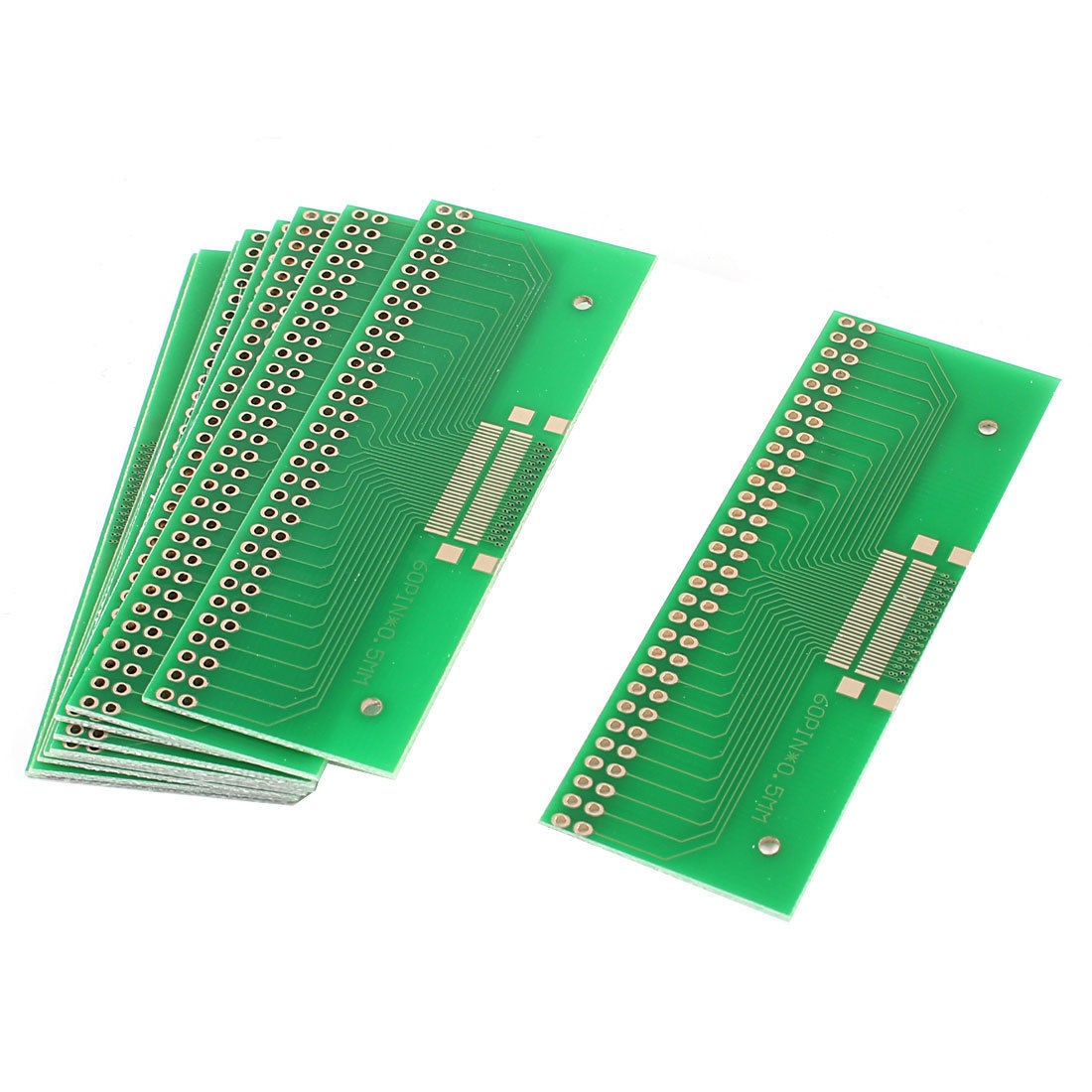10Pcs Universal Dual Row 60Pin 0.5mm Pitch TFT LCD Adapter PCB Board 28.5mmx76mm