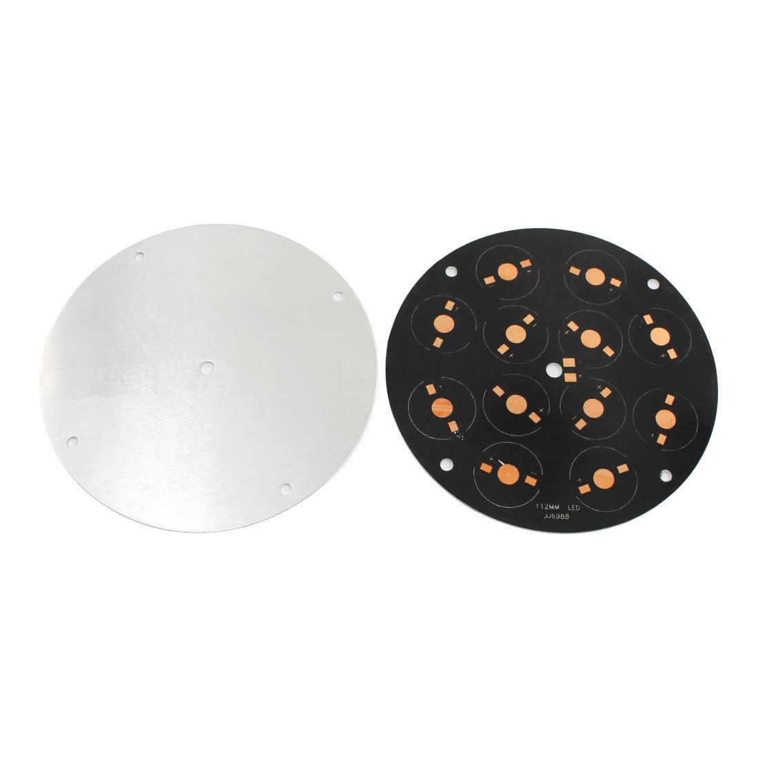 2pcs 112mm Dia Aluminum PCB Circuit Board for 12 x 1W/3W/5W Power LED