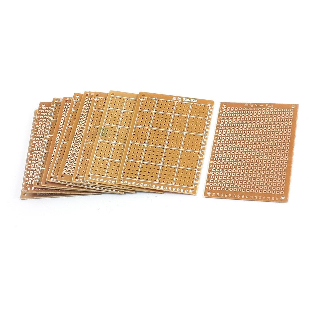 10pcs Prototyping Experiment Tester Matrix PCB Circuit Board 5x7 5 x 7cm