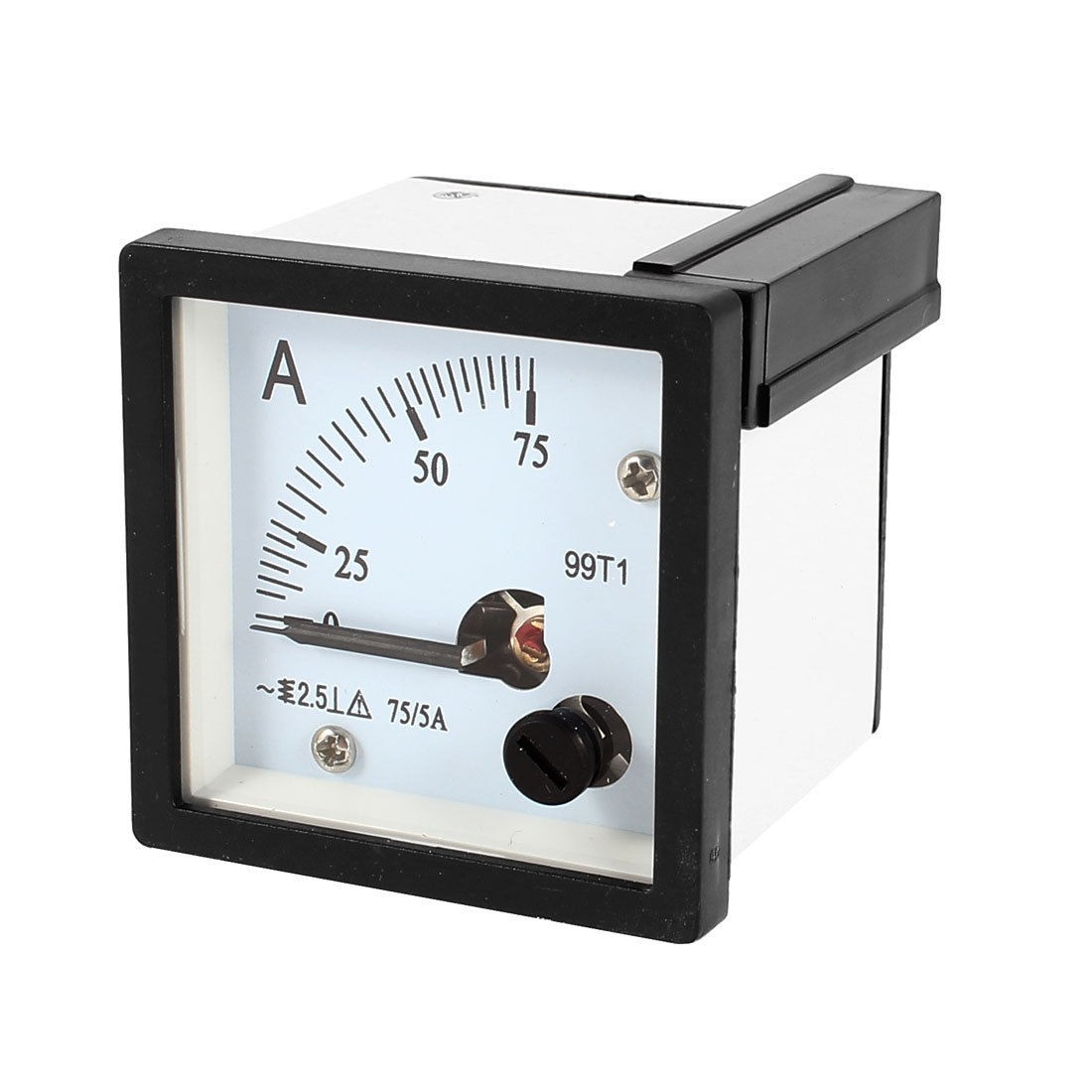 AC 0-75A Measuring Range Panel Mounting Ammeter Ampere Meter 99T1 48mm x 48mm
