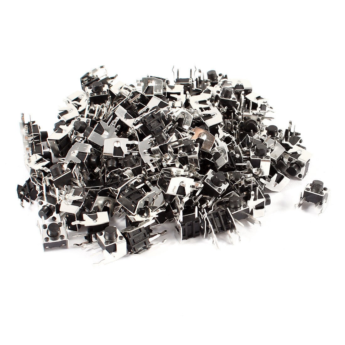 100 Pcs 6x6x6mm PCB Tactile Tact Push Button Micro Momentary Switch 50V 1.2A