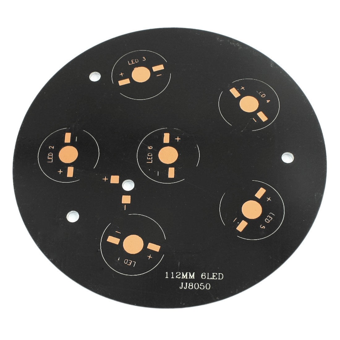 112mm Dia 6 x 1W/3W/5W LED Round Aluminum PCB Circuit Board Base Plate