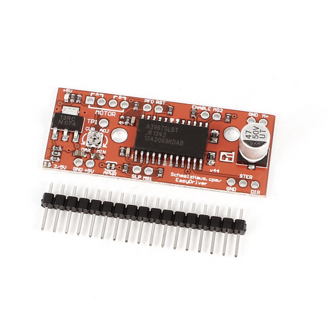 A3967 Chipset V4.4 Model Stepper Motor Driver PCB Board Module Replacement Red