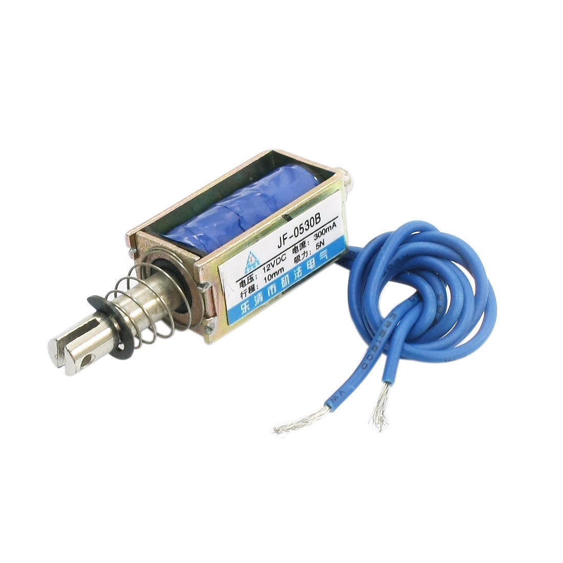 DC12V 5N Force 10mm Stroke Pull Push Open Frame Solenoid Electromagnet