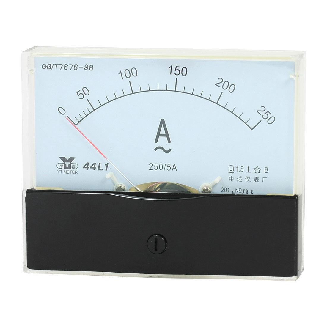 Fine Turning Dial Panel Ammeter Tester AC 0 - 250A Measuring Range 44L1