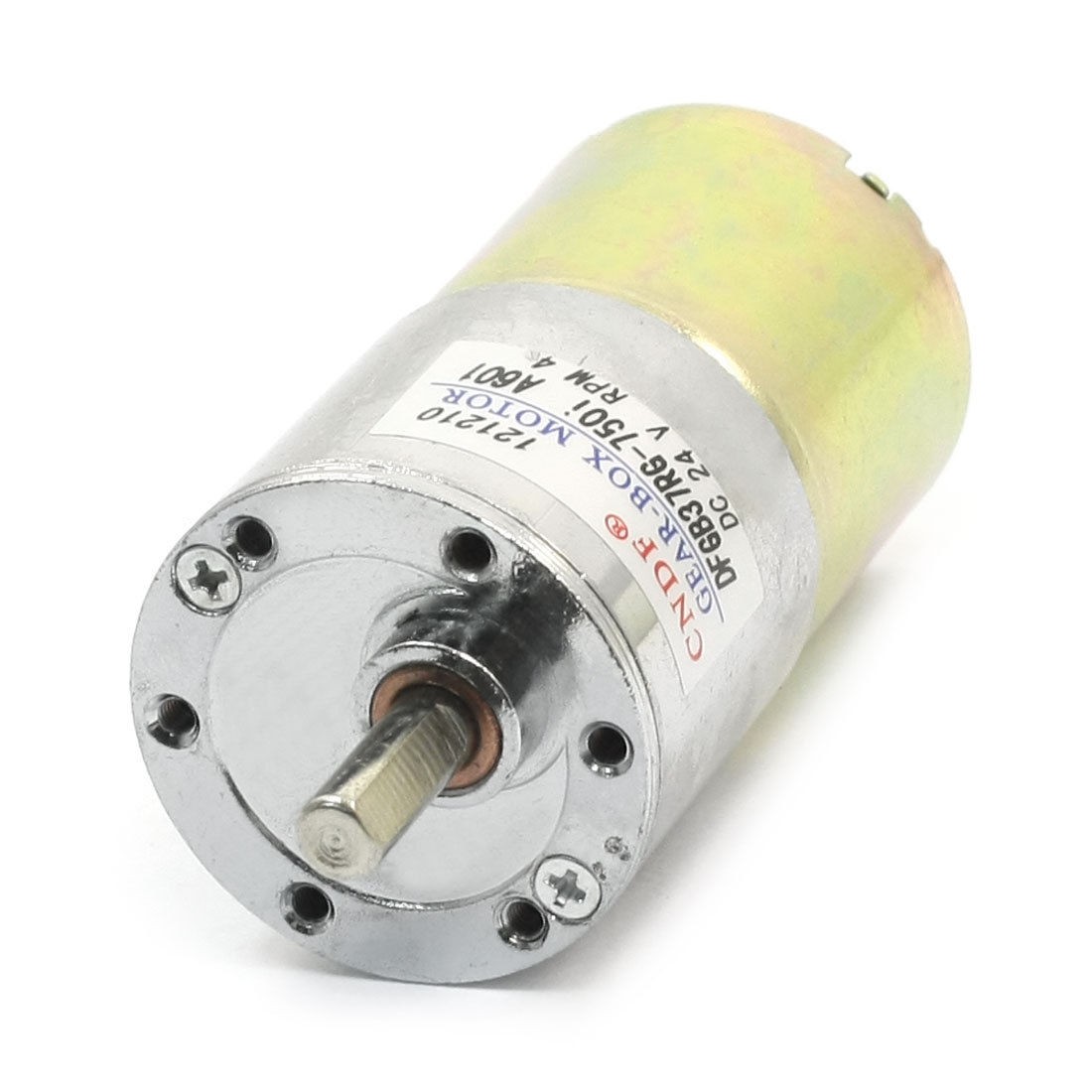 4RPM DC 24V 6mm Shaft High Torque Powerful Gear Box Motor