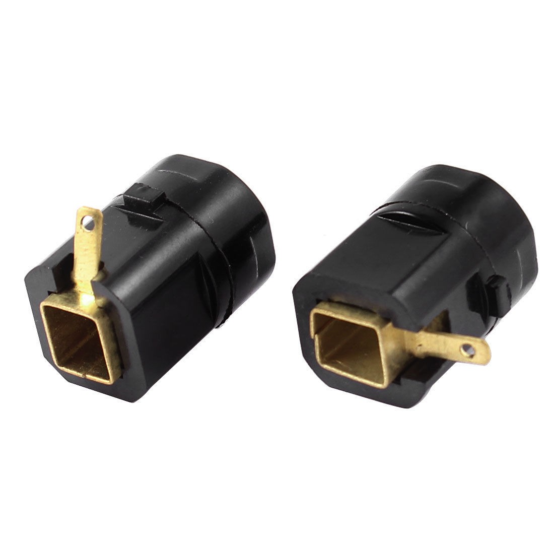 8mm x 7mm Rectangle Hole Carbon Brush Holder Cap Cover 2 Pieces for Hitachi 100