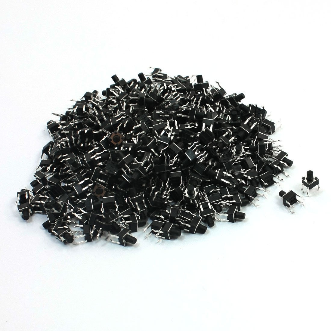 300pcs DC50V 1A 4.5x4.5x6mm Momentary 4 Pins Micro PCB Tact Tactile Switch