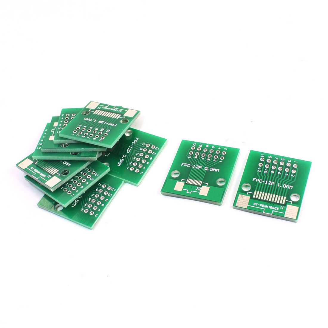 10Pcs FPC/FFC 0.5mm/1.0mm Spacing 12P Flat Cable Socket Connector Adapter