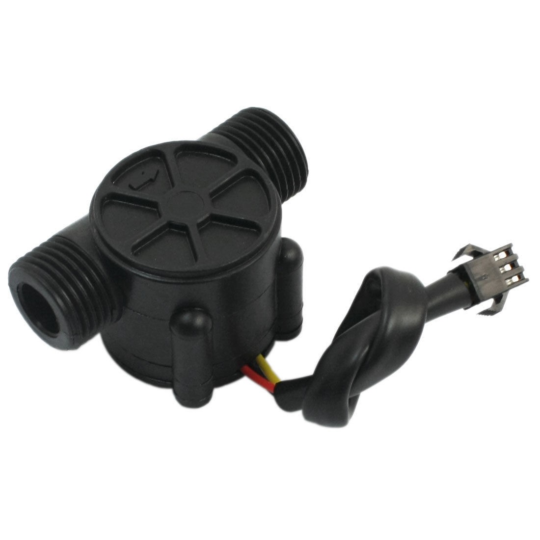 Plastic 1-30L/min 1.75Mpa G1/2 Male Thread Water Flow Rate Sensor Flowmeter