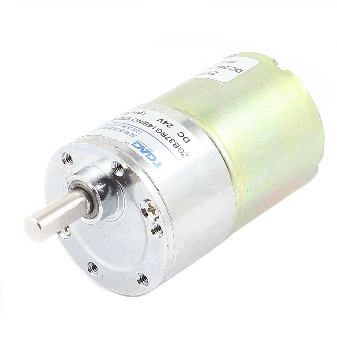 DC 24V 0.33A 8.6kg.cm Torque 37mm Dia Magnetic DC Gear Box Motor 600 RPM