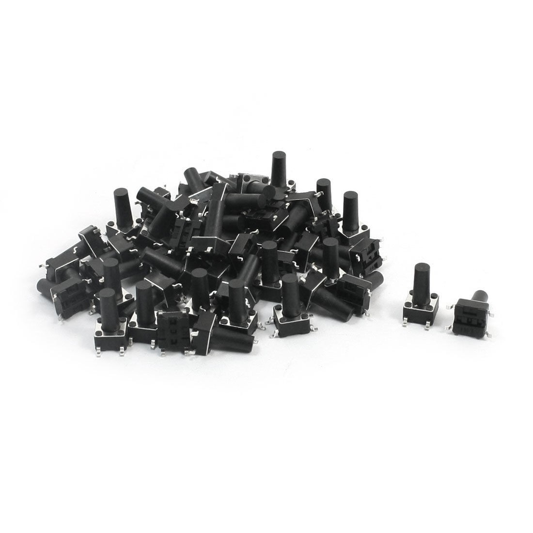 55Pcs Momentary Tact Tactile Push Button Switch 6x6x11.5mm 4-pin SMD