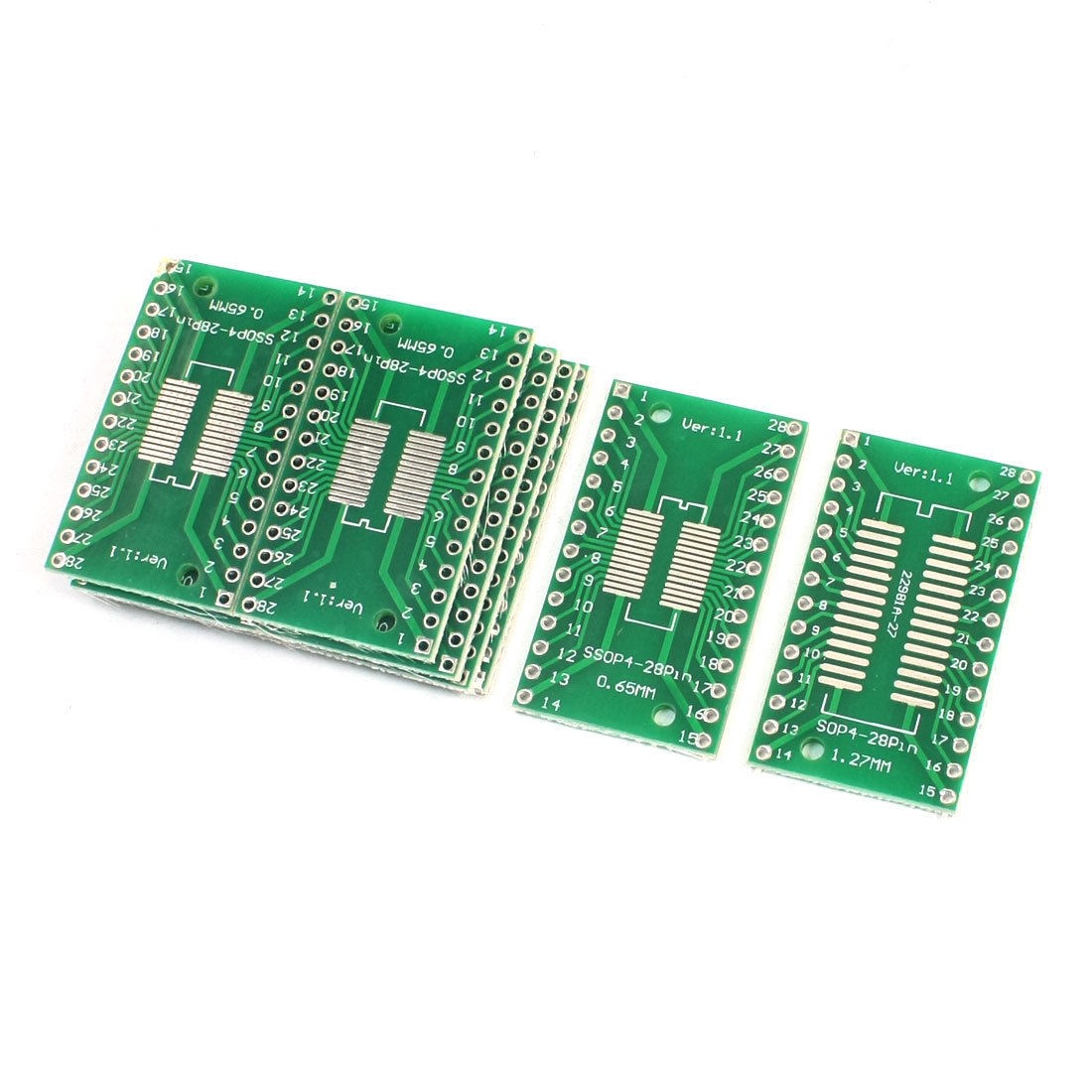 10Pcs SOP28 SSOP28 TSSOP28 0.65mm 1.27mm to DIP28 2.54mm PCB Adapter Converter