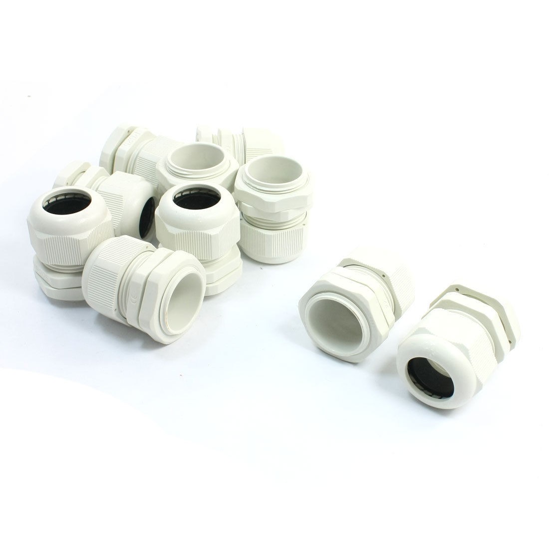 PG25 16-21mm Adjustable Waterproof Wire Fixing Connect Cables Gland 10 Pcs