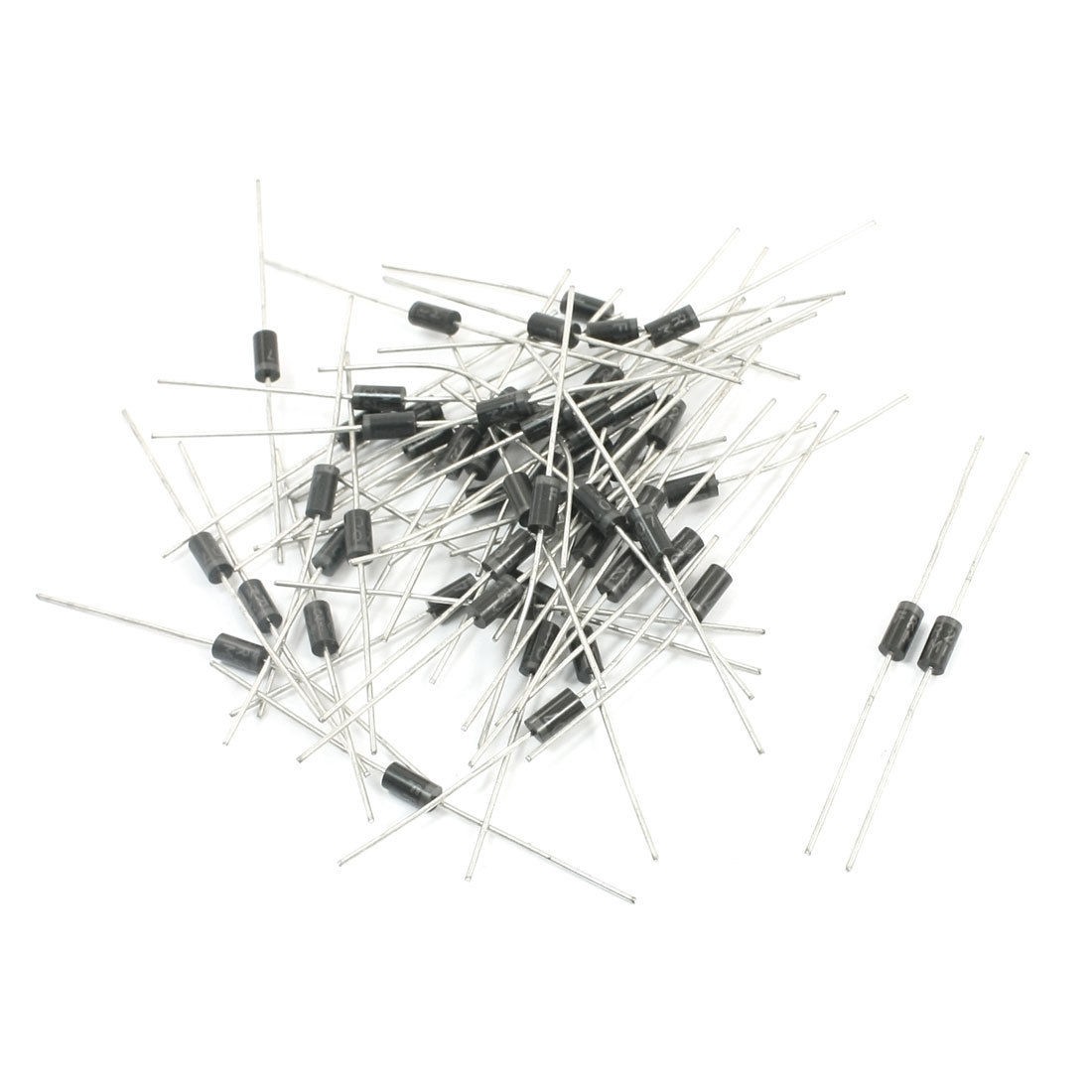 55Pcs Axial Leaded Low Drop FR207 2A 1000V Fast Recovery Rectifier