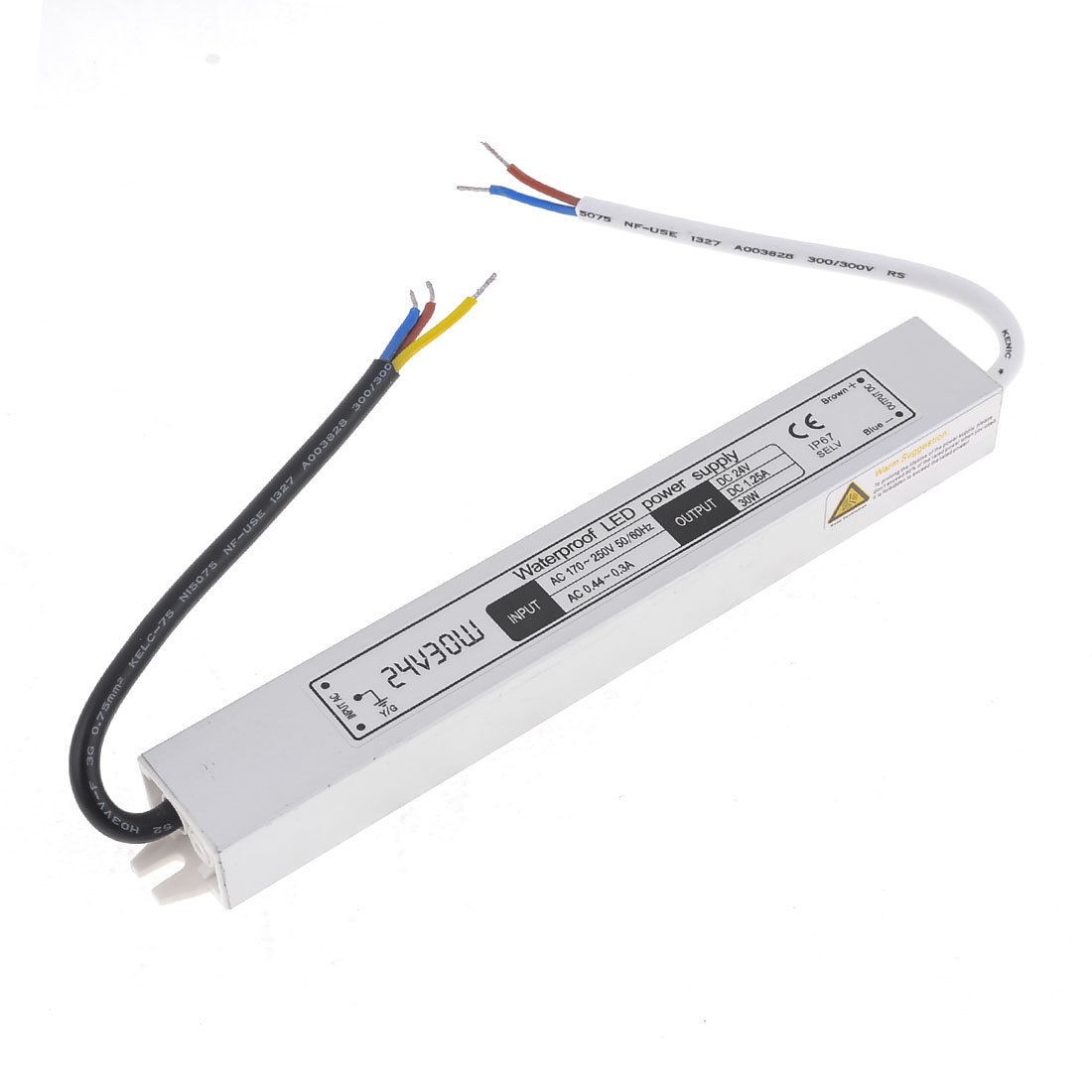 AC170-250V DC24V 1.25A 30W Waterproof Power Supply for LED Lighting