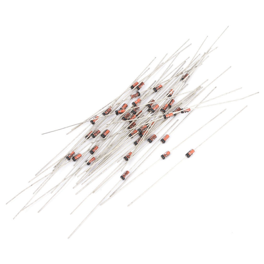 55Pcs 1N4750 27V 1/2W Glass Sealed Case Axial Leads Zener Diodes