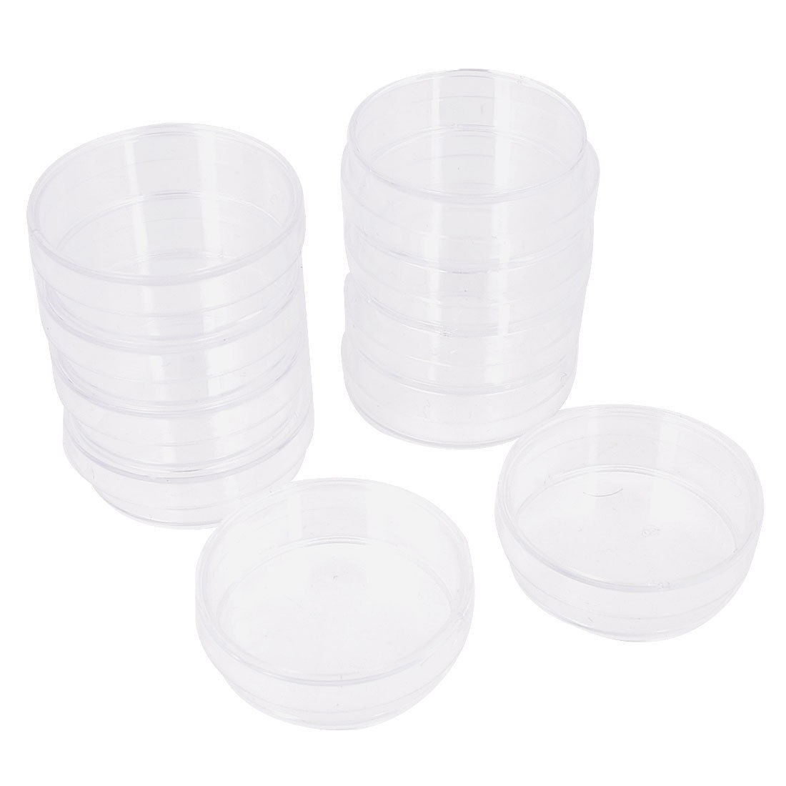 Clear Plastic Cylinder Shaped Cell Culture Dish 35mm Diameter 10 Pcs