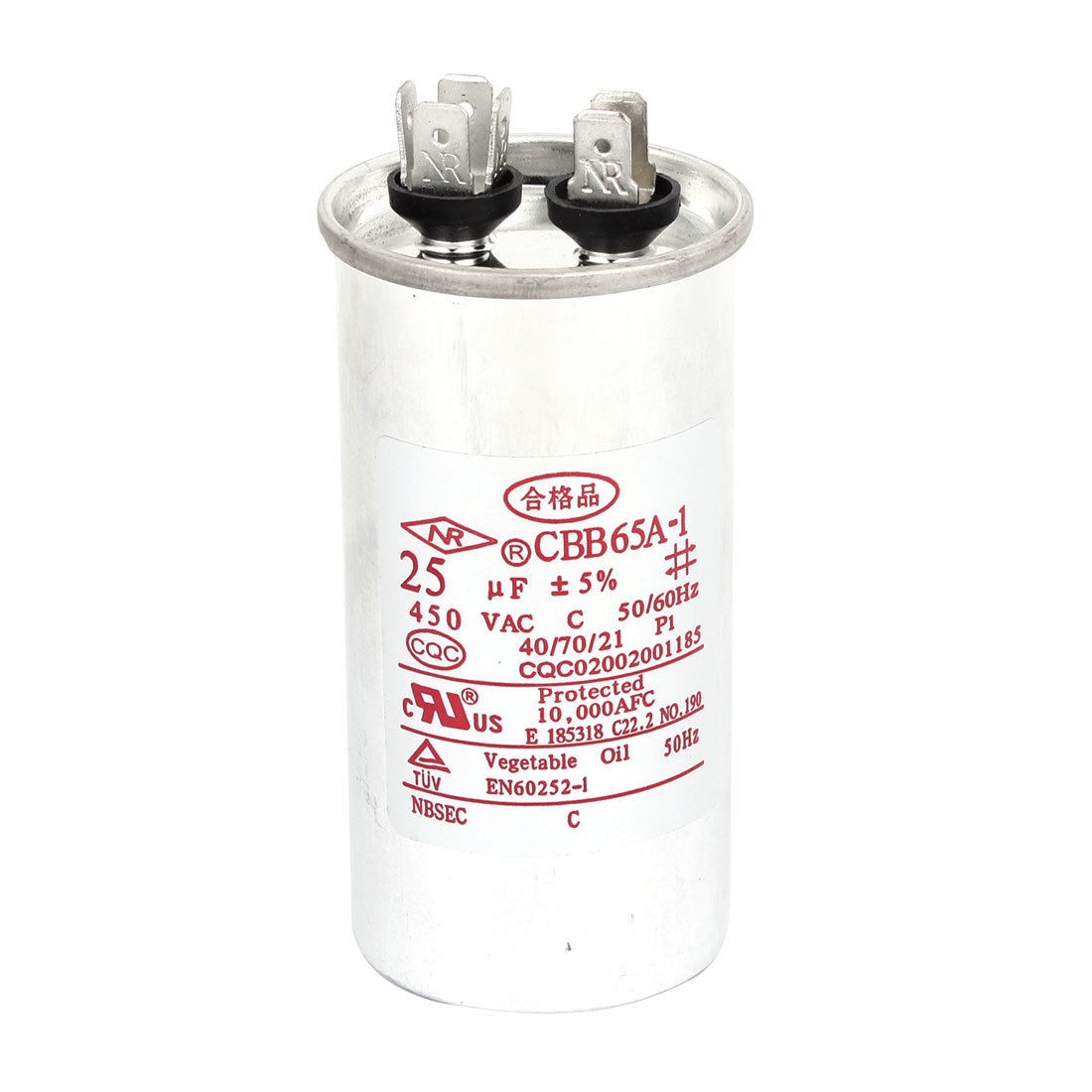 CBB65A-1 AC 450V 25uF Air Conditioner Motor Running Capacitor