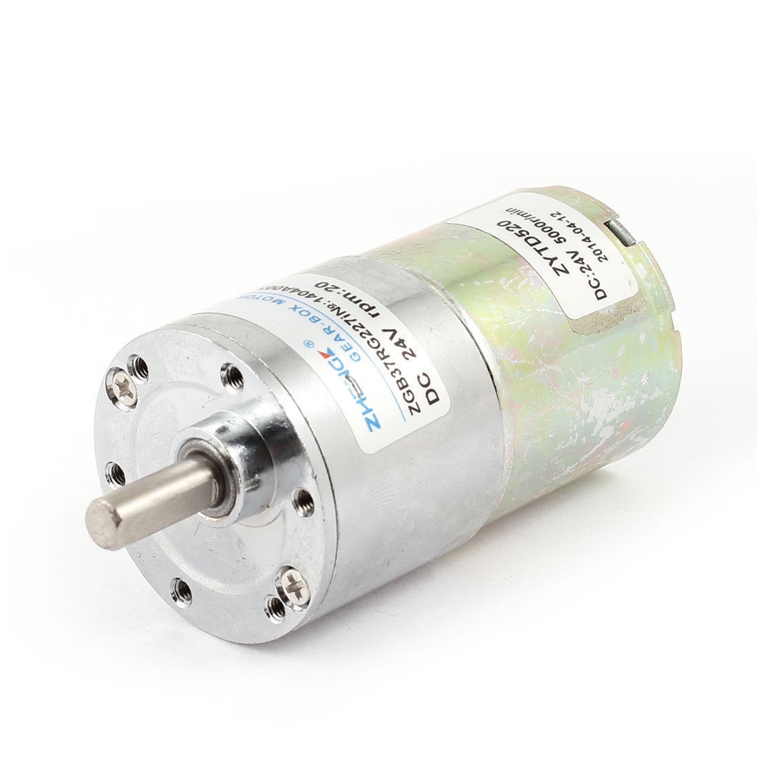 DC 24V 20 RPM Speed 6mm Dia Shaft Magnetic Gearbox Electric Geared Motor