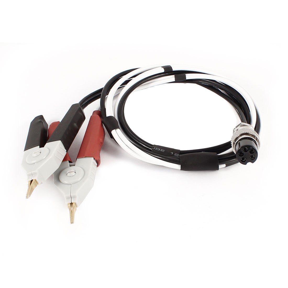 XLR 5Pin Female to Dual Alligator Clip Test Lead Probe Cable 90cm 3Ft