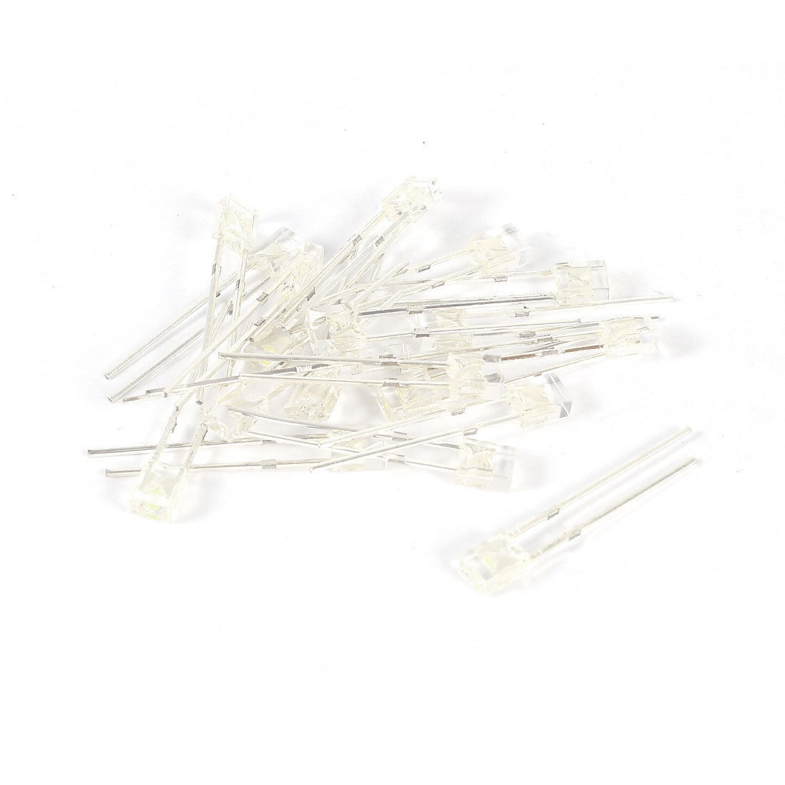 20 Pieces 4mmx3mmx2mm Clear Head Blue White LED Light Emitting Diode DC 1.7-3.0V