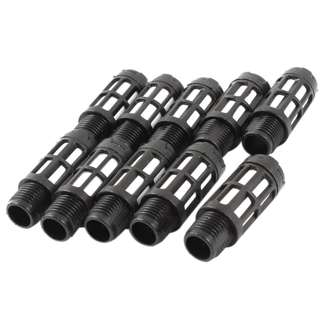 10 Pcs 1/4PT Pneumatic Valve Exhaust Noise Reducing Silencer Muffler Black