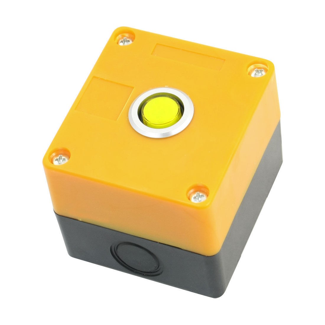 24V 15mm Dia Button 2Pin Yellow Signal Indicator Light Pilot Lamp