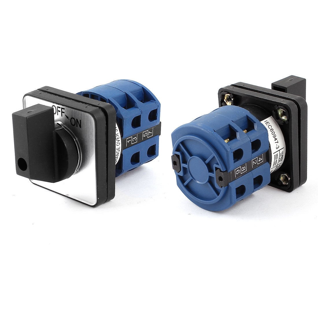 AC 660V 25A 3-Position Momentary Rotary Universal Changeover Switch 2 Pcs