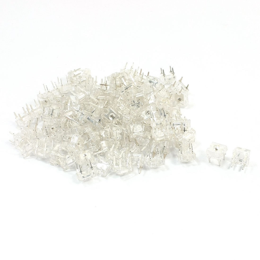 100 Pcs 3mm Top 4 Pins Red Light Piranha LED Emitting Diodes DC1.8-2.0V