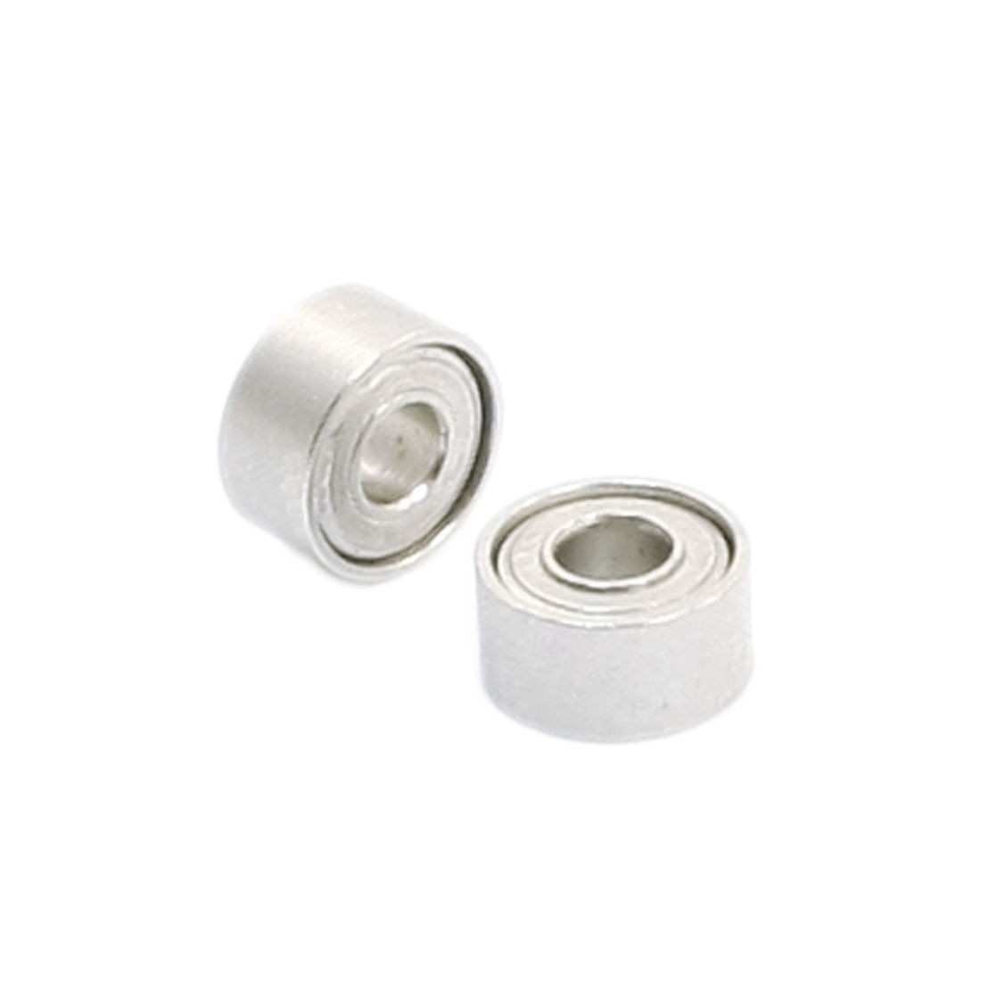 2pcs Single Row Shielded Deep Groove Ball Bearings 2mm x 5mm x 2.5mm