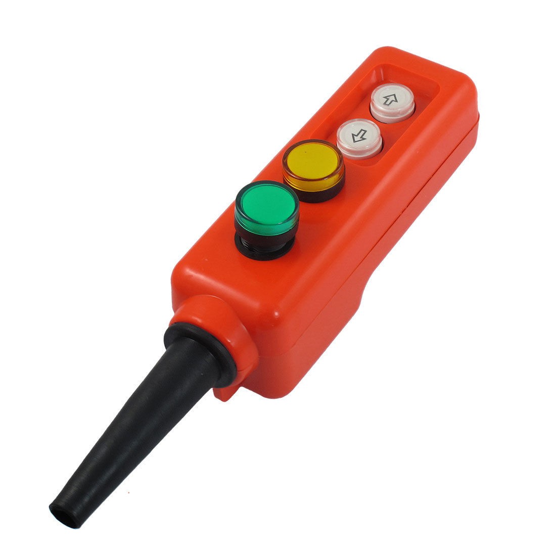 Green Yellow LED Lamp Up-down Hoist Hand Crane Operate Pushbutton Switch AC 380V