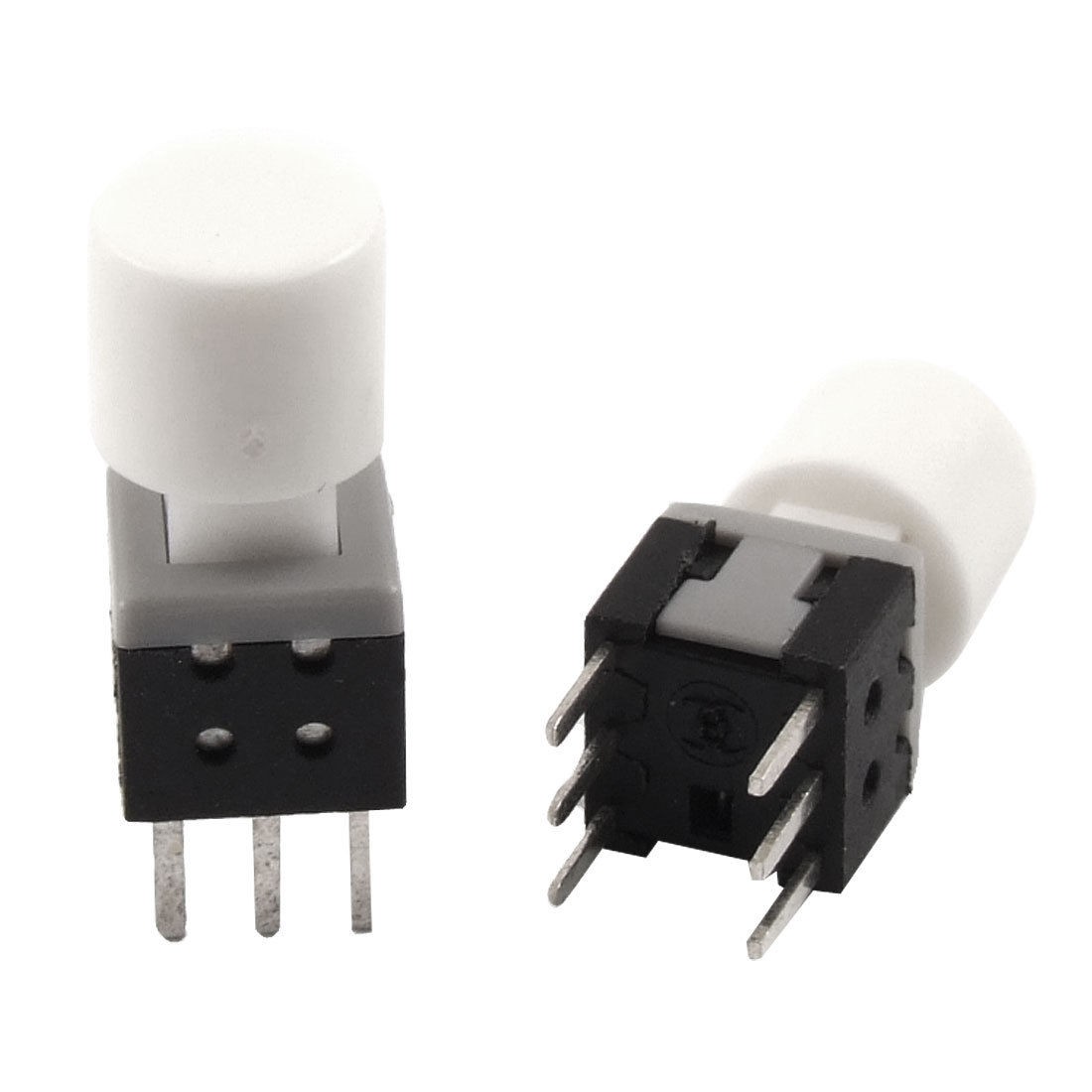 10pcs 5.8 x 5.8 x 13mm Panel PCB Self Lock Tactile Tact Push Button Switch w Cap