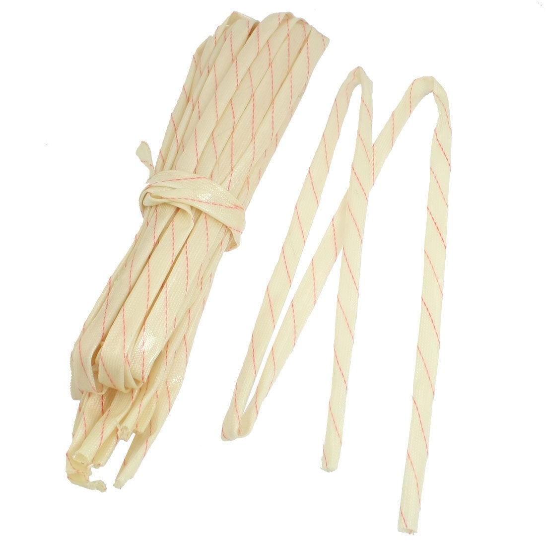 10 Pcs 6mm Flexible Fiberglass PVC Insulating Sleeve Pipe 36.6"